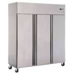 REFRIGERADOR ACERO 3 PUERTA DUAL ESTATICO